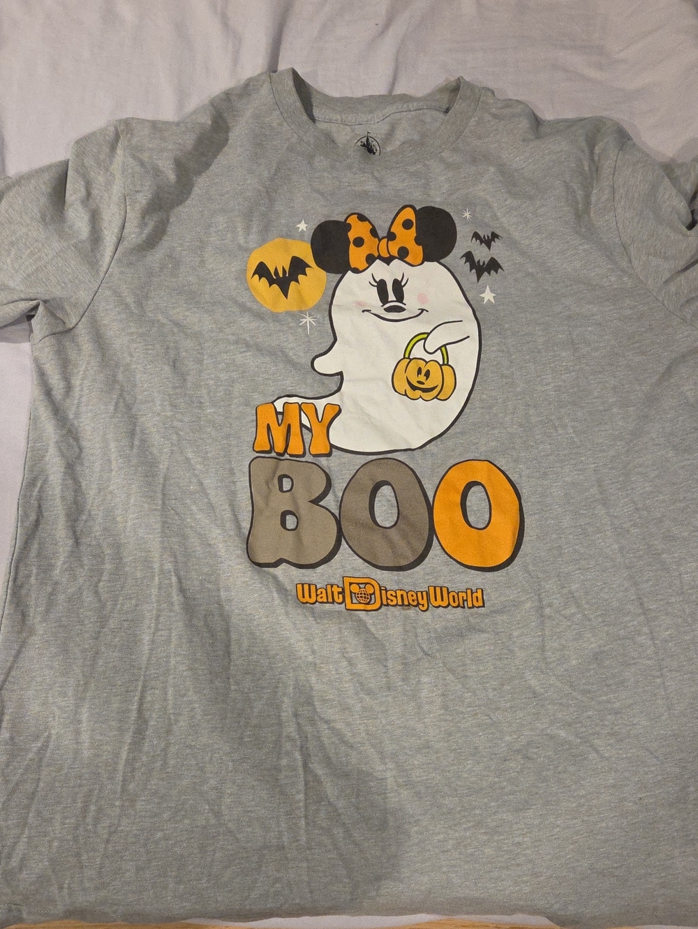 Disney Gray Halloween 'My Boo' Ghost Tee with Orange Accents